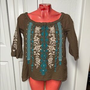 Johnny Was top shirt blouse